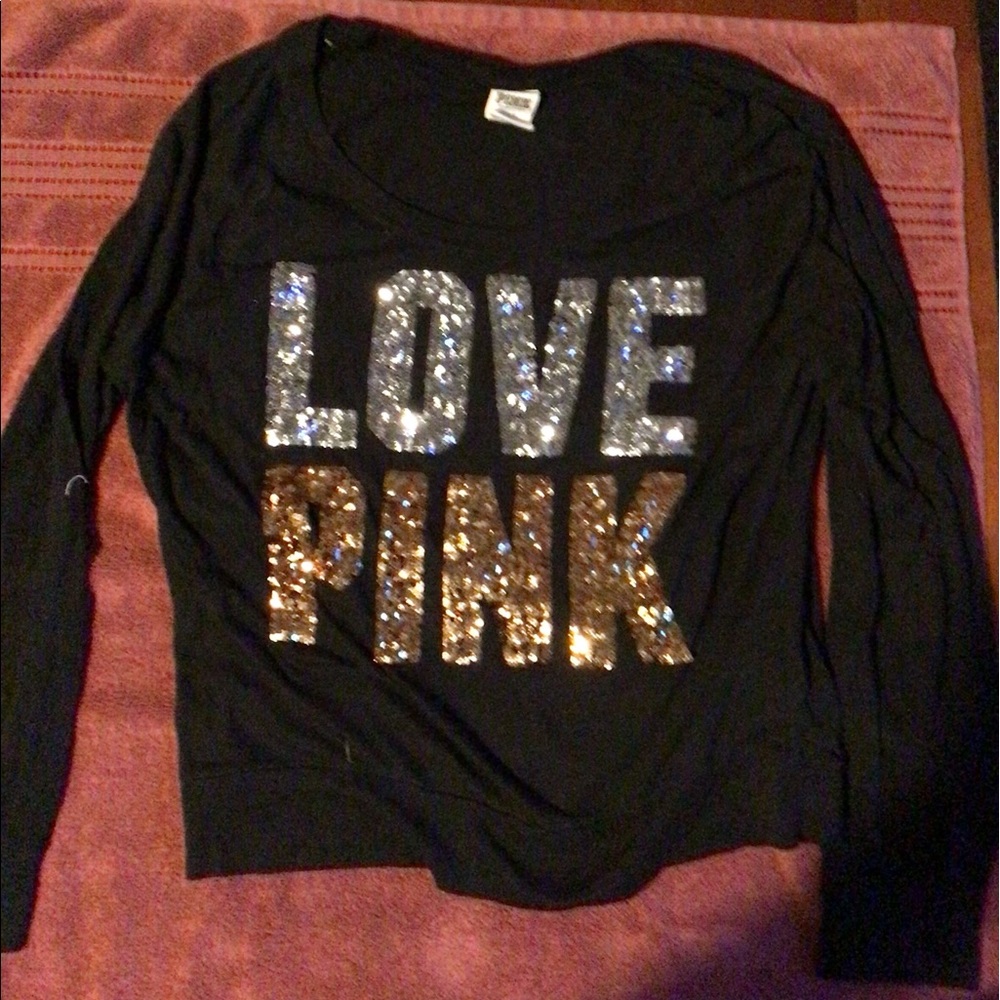Victoria’s Secret love pink shirt long sleeve women’s large
